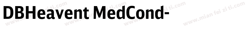 DBHeavent MedCond字体转换